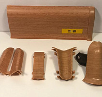 Плинтус Плинтус Ideal Comfort 55mm Бук 231 фото 1 | FLOORDEALER